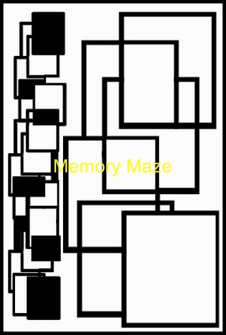Boxed in squares 100 x 180 mm min buy 3  Memory maze